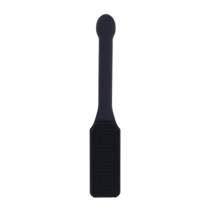 Edge Pins and Needles Silicone Paddle Black With Insertable Handle - BONDAGE - TOYS