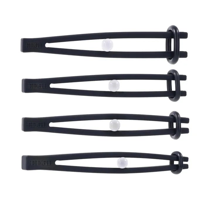Edge Silicone Pinching Rods Black Nipple Restraints for Sensual Play - BONDAGE - TOYS