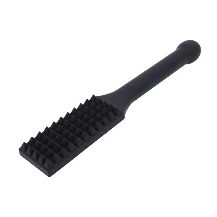 Edge Spiked Silicone Paddle With Insertable Handle - BONDAGE - TOYS