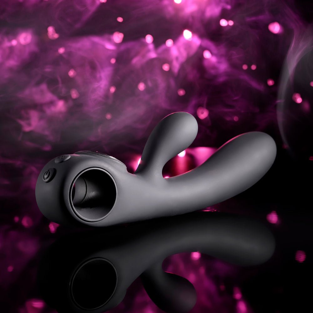 Evolved Black Magic Rabbit Vibrator With LED Screen - VIBRATORS