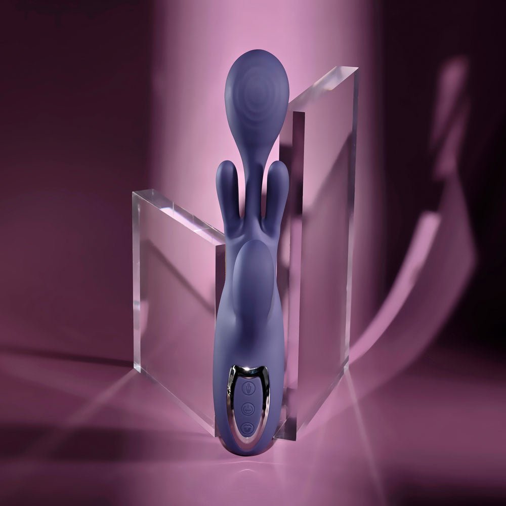 Evolved Bow Down Rechargeable Rabbit Vibrator - VIBRATORS