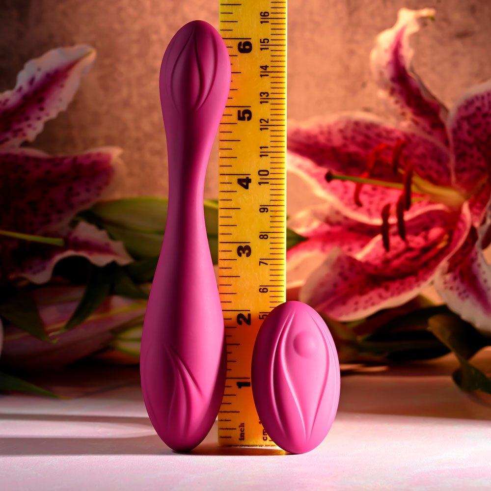 Evolved CHERRY POSE - Pink Flexible & Posable Vibrator with Remote - VIBRATORS