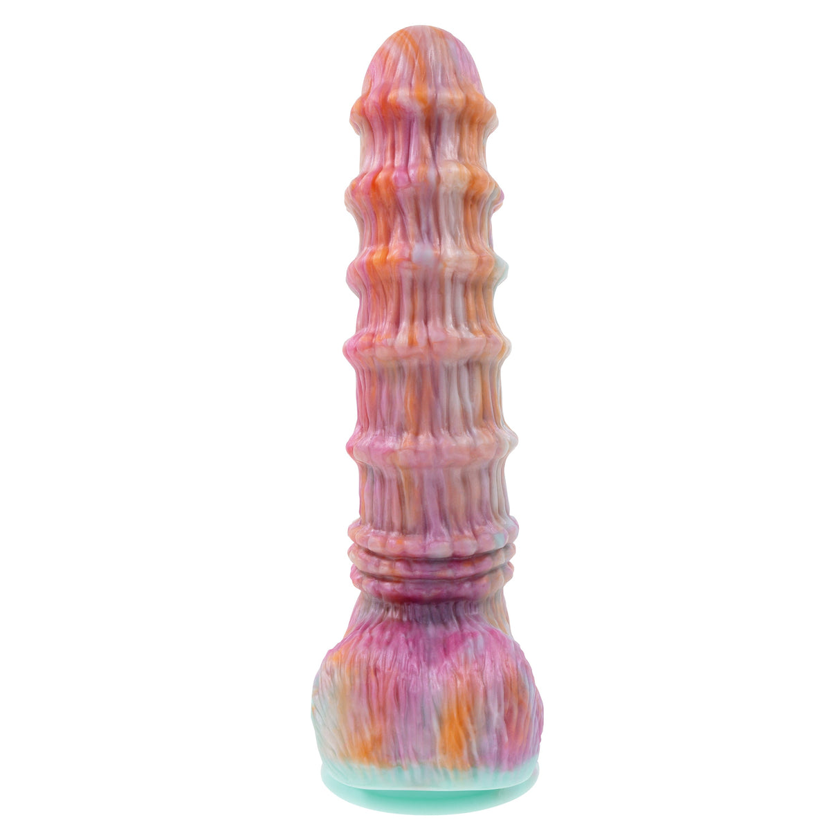 Evolved FANTASY - Multicoloured Vibrating Fantasy Dildo with Remote - DONGS