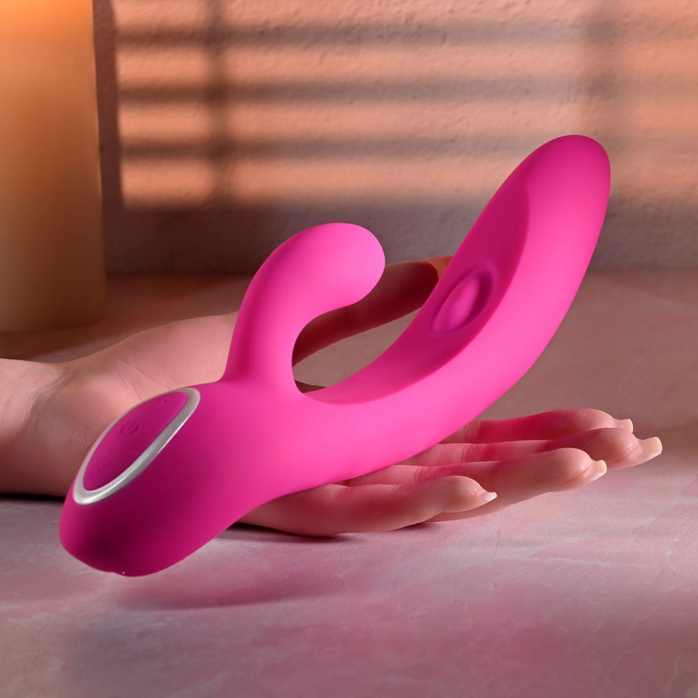Evolved G Tapper Pink Rechargeable Rabbit Vibrator - VIBRATORS