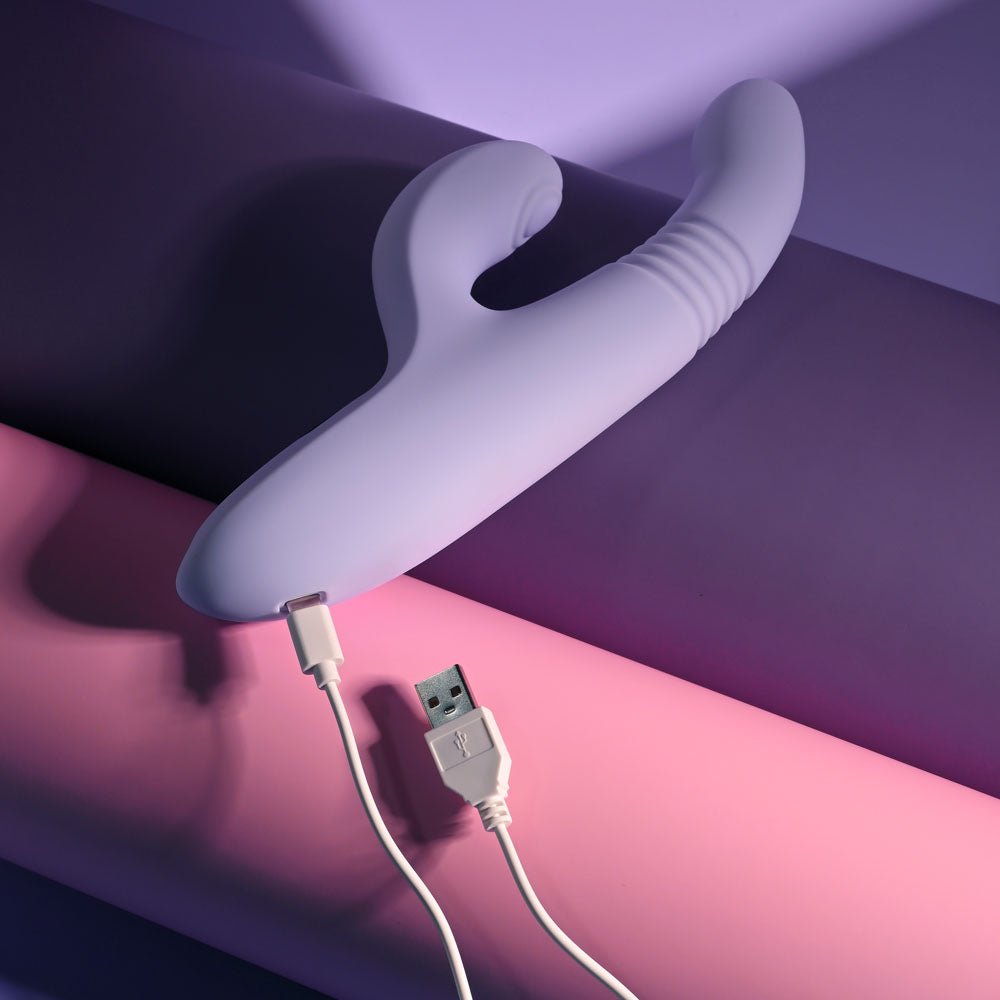 Evolved PEP TALK Purple Thrusting Vibrator Clitoral Stimulator - VIBRATORS