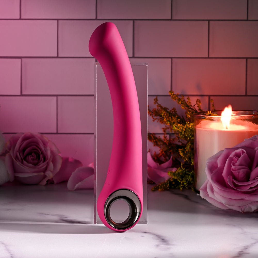 Evolved PLEASURE CURVE - Pink 19 cm Vibrator - VIBRATORS