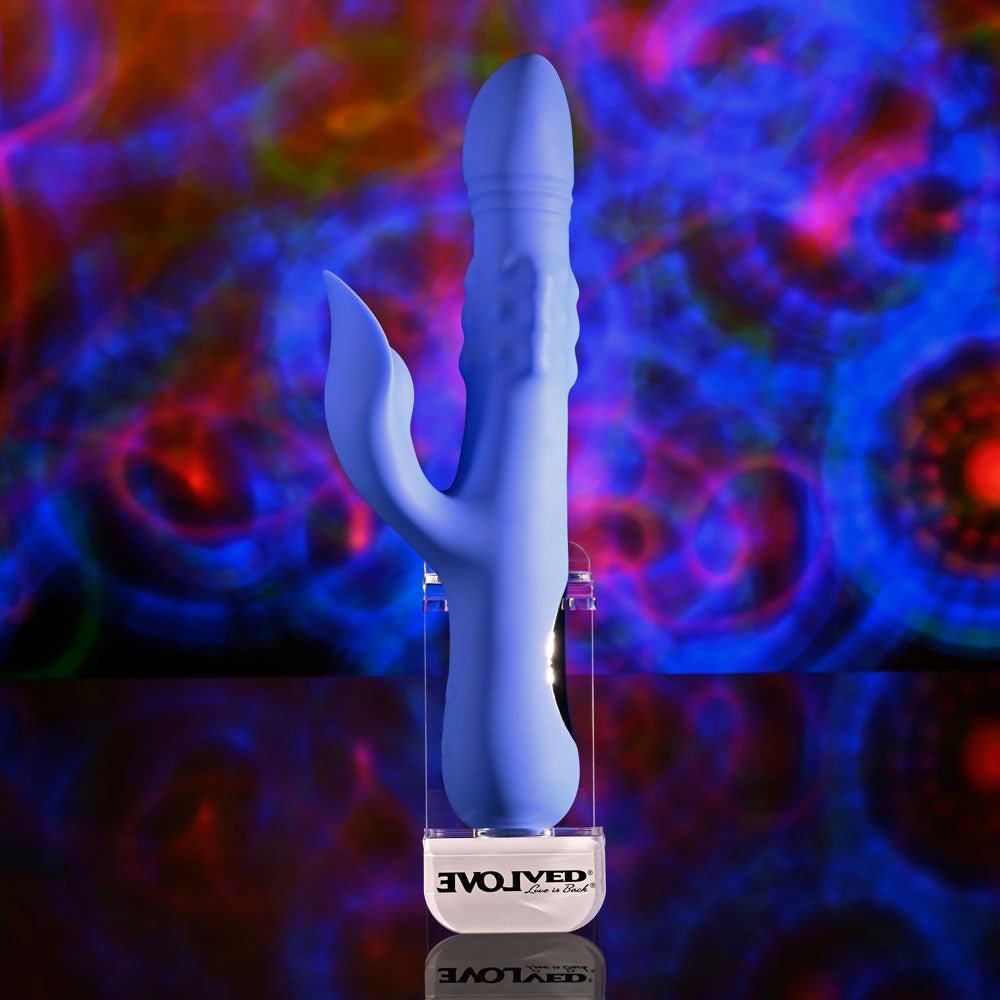 Evolved POP GOES THE O - Thrusting & Bulging Rabbit Vibrator - VIBRATORS