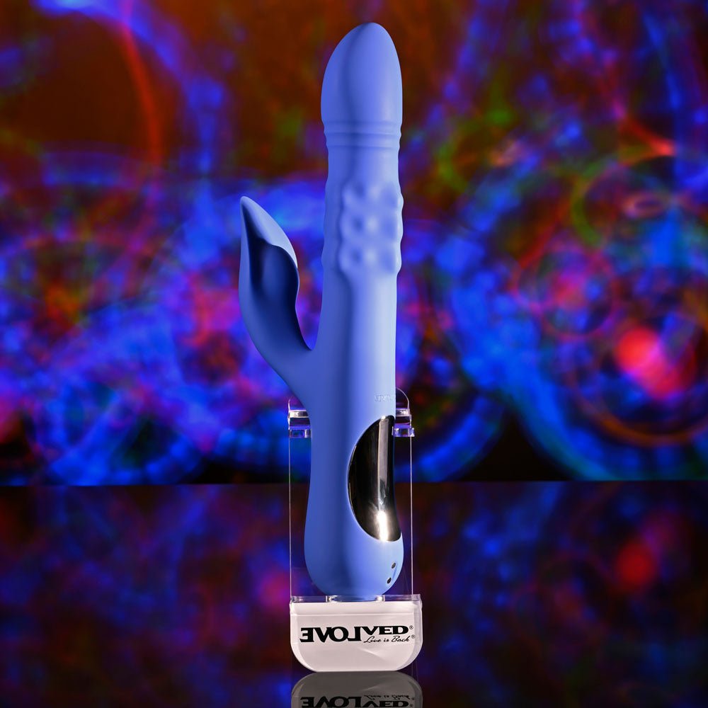 Evolved POP GOES THE O - Thrusting & Bulging Rabbit Vibrator - VIBRATORS