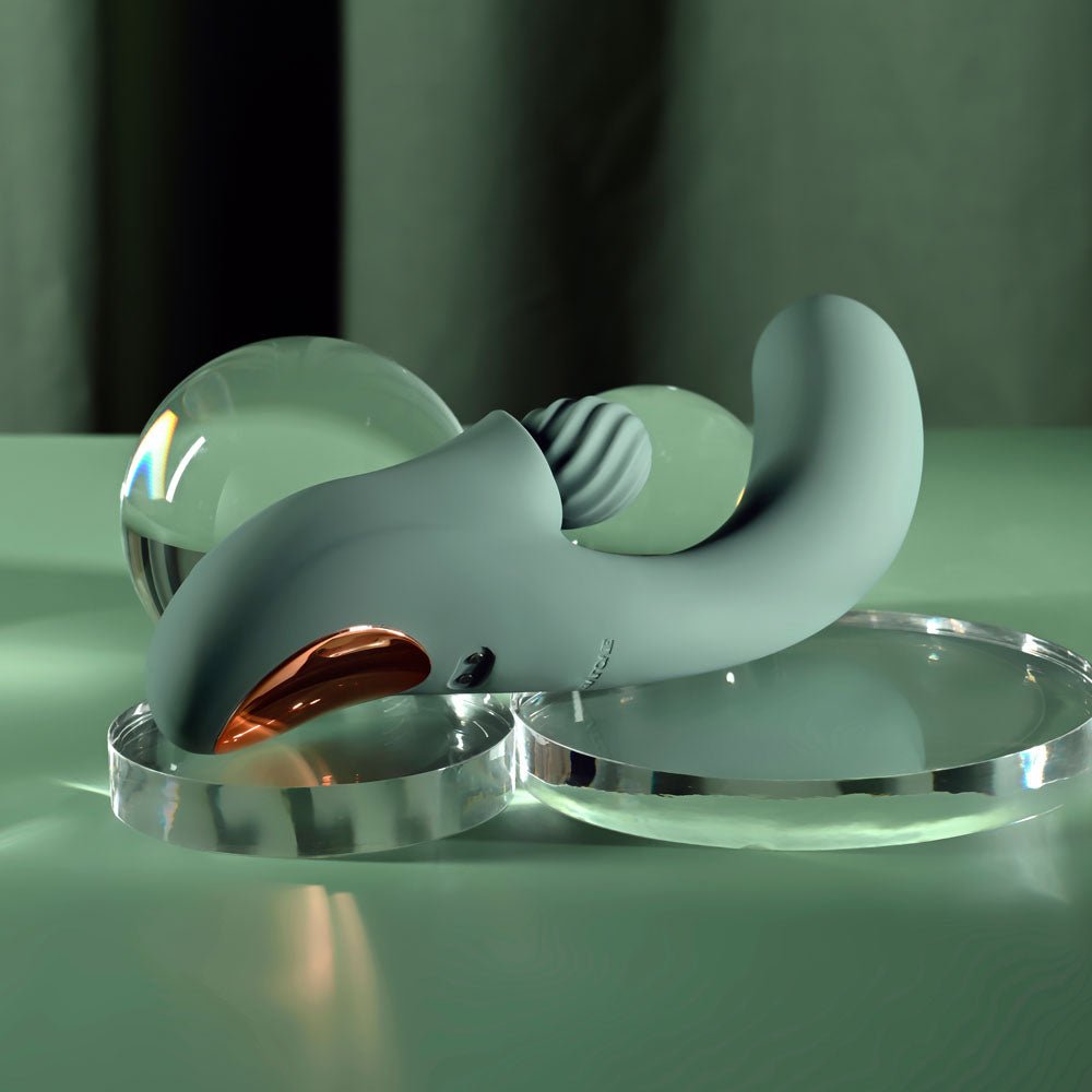 Evolved Spiral Charm Rechargeable Rabbit Vibrator - VIBRATORS