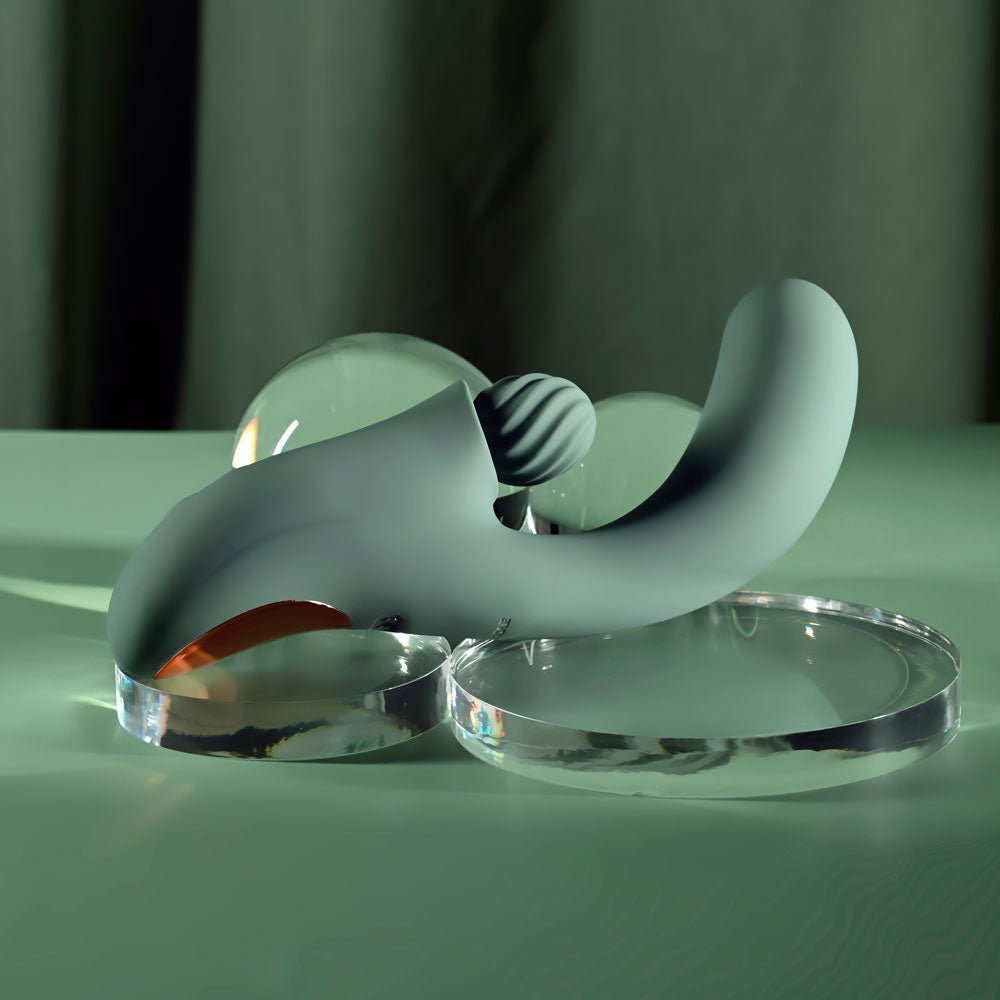 Evolved Spiral Charm Rechargeable Rabbit Vibrator - VIBRATORS