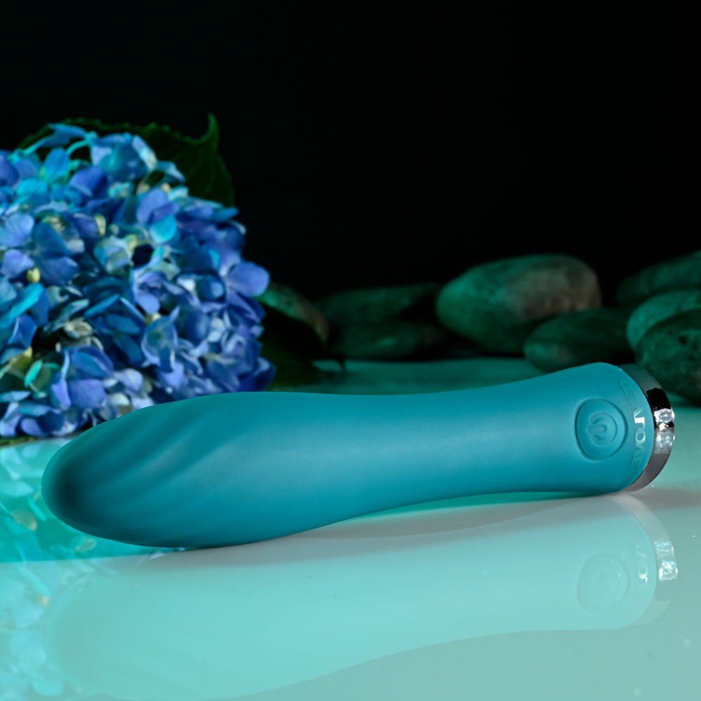 Evolved ULTRA WAVE - Blue 13 cm USB Rechargeable Mini Vibrator - VIBRATORS