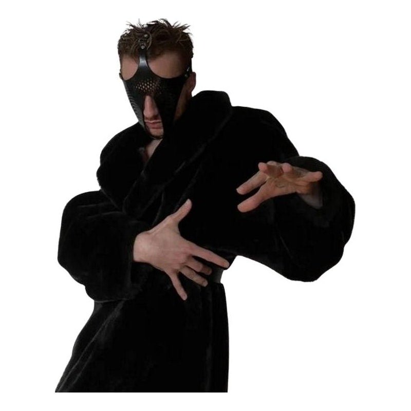 Ex Machina Genuine Leather Mask Black - Adult Toys
