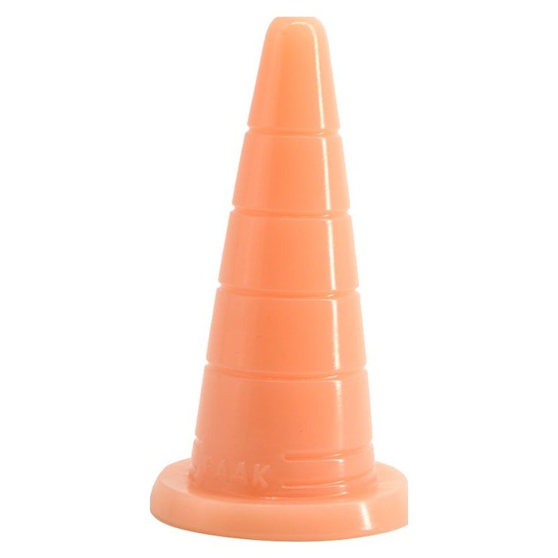 FAAK Hat Anal Plug - Flesh Colored PVC Soft Anal Toy - 18.5 x 5.5cm - Adult Toys