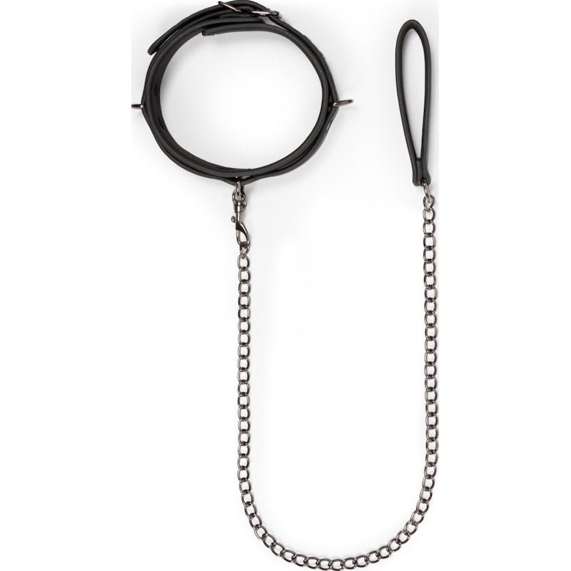 Fetish collar With Leash - Adult Toys