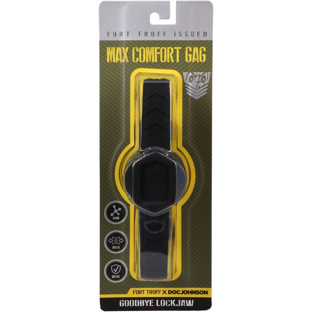 Fort Troff Max Comfort Gag Black Mouth Restraint For Sensual Play - BONDAGE - TOYS