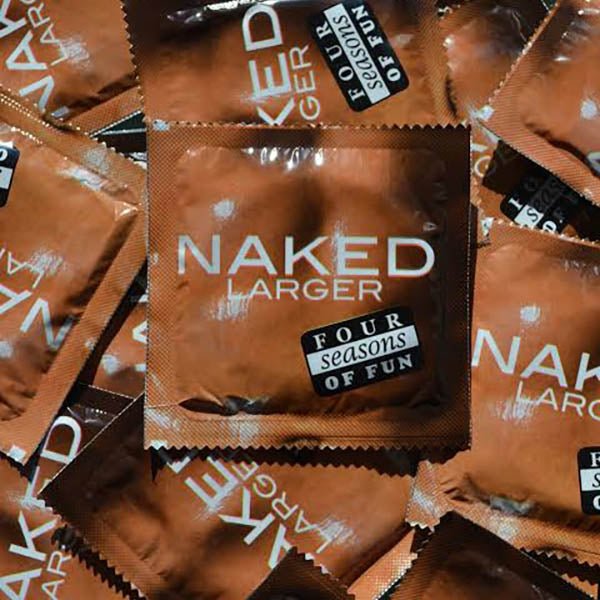 Four Seasons Naked Larger Condoms - Bulk Box of 144 - BULK CONDOMS