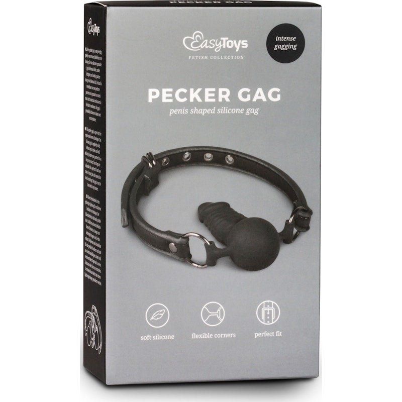Gag With Silicone Dong - Adult Toys