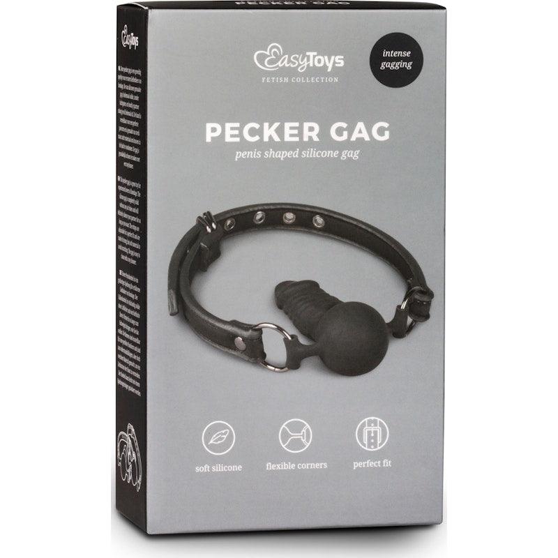 Gag With Silicone Dong - Adult Toys