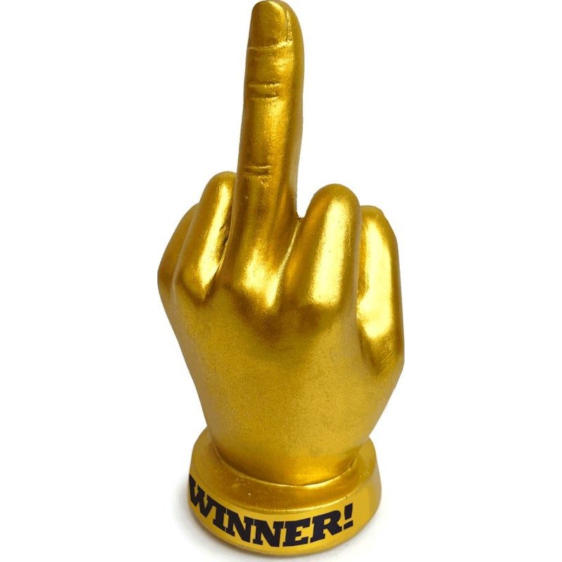 Golden FU Finger Trophy - Adult Toys
