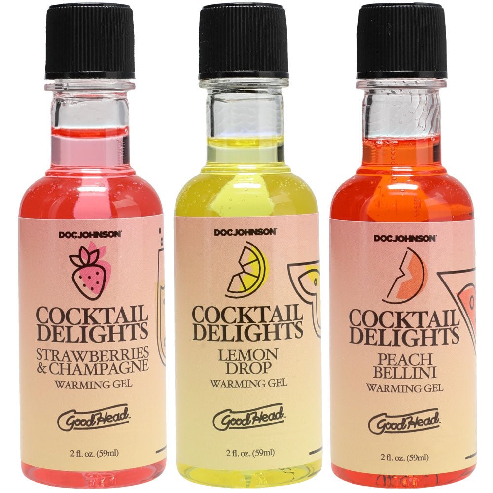 GoodHead Cocktail Delights - Flavoured Warming Oral Sex Gels - Set of 3 - LOTIONS & LUBES