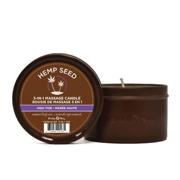 Hemp Seed 3 - In - 1 Massage Candle - High Tide (Coconut Lime Verbena) - 170 g - CANDLES