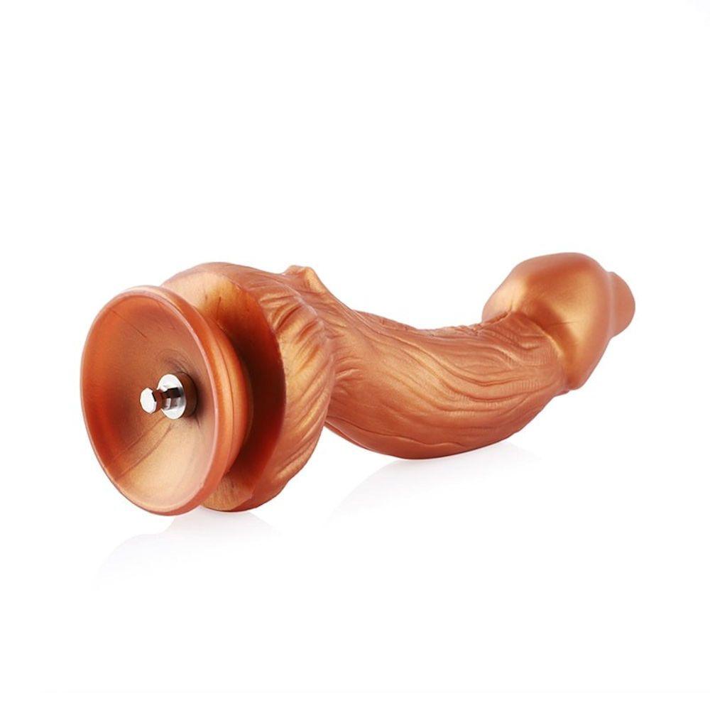 HiSmith - 9.45" Silicone Gold Monster Dildo (KlicLok) - Sex Toys