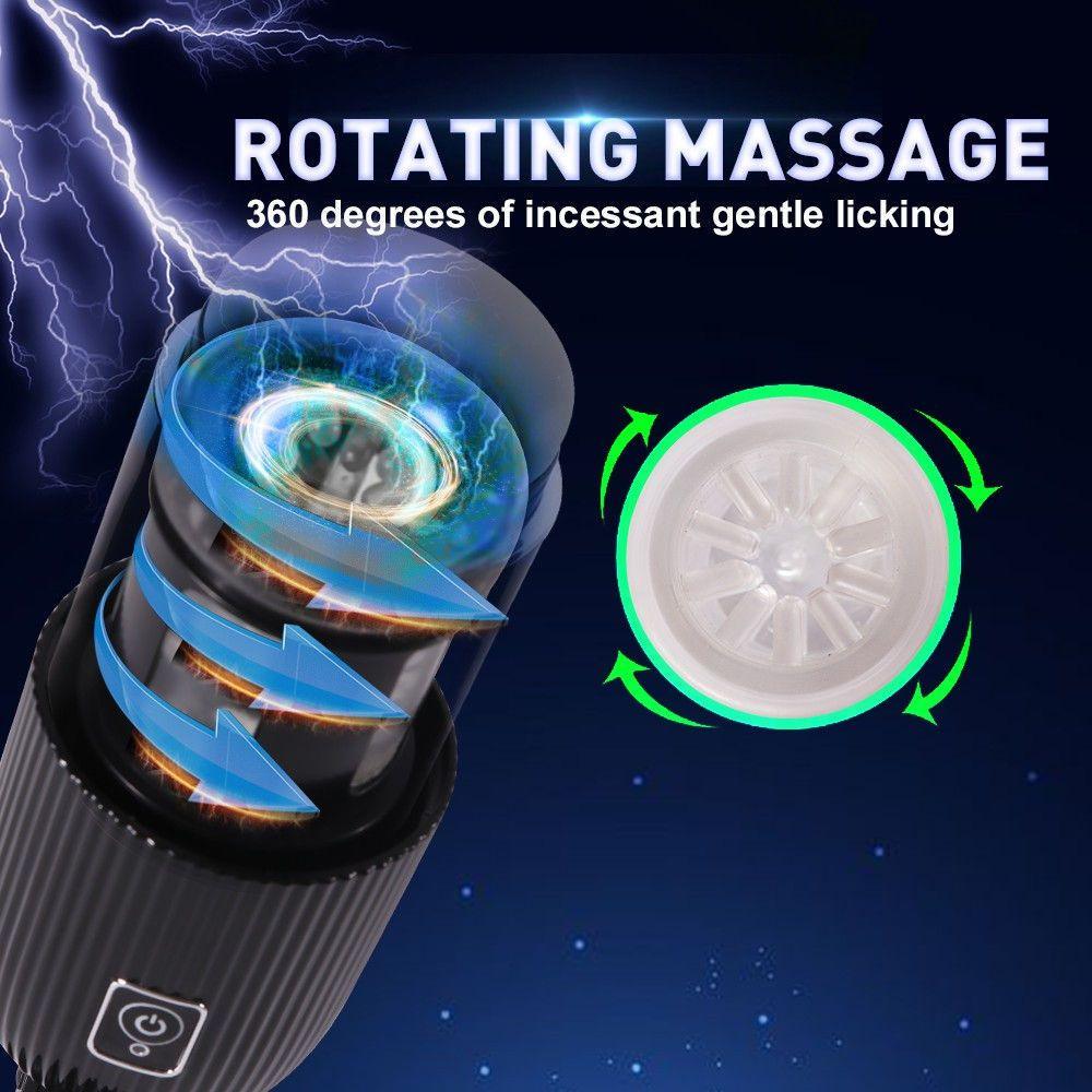 HiSmith - Rotating Stroker with Black Case (KlicLok) - Sex Toys