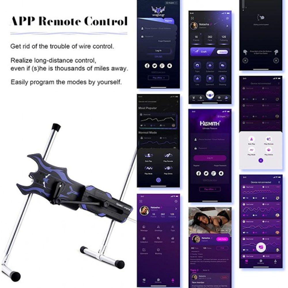 HiSmith & Wildolo Intelligent APP Controlled Premium Sex Machine (KlicLok) - MACHINES - PREMIUM