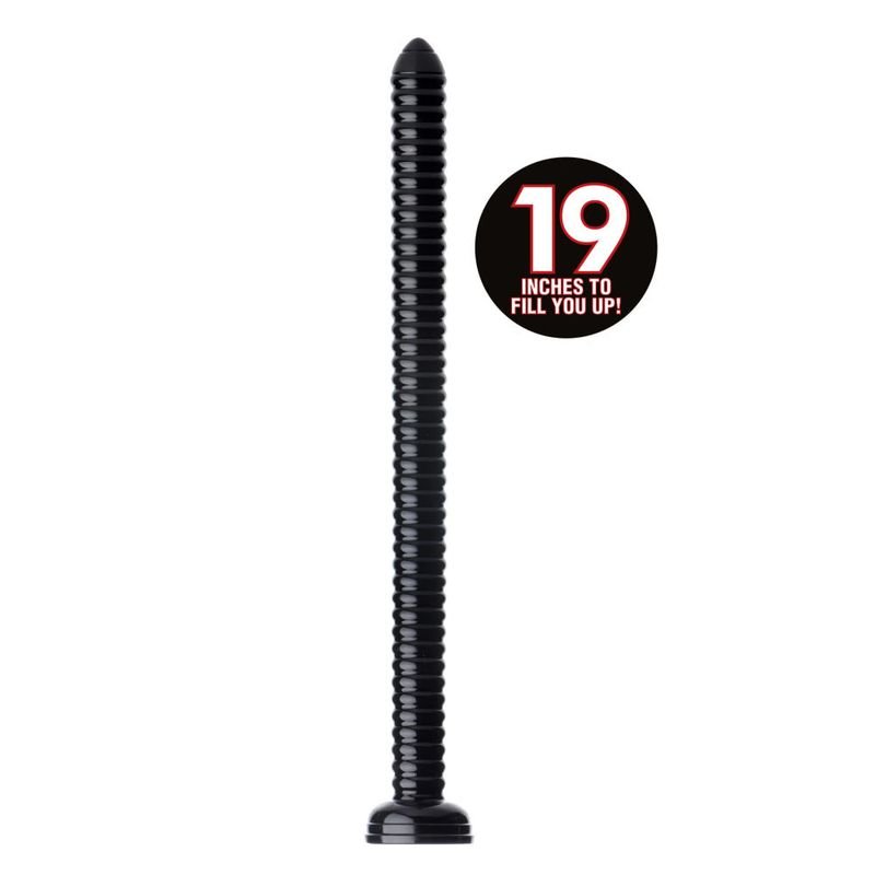 Hosed 19in Ribbed Anal Snake - Adult Toys