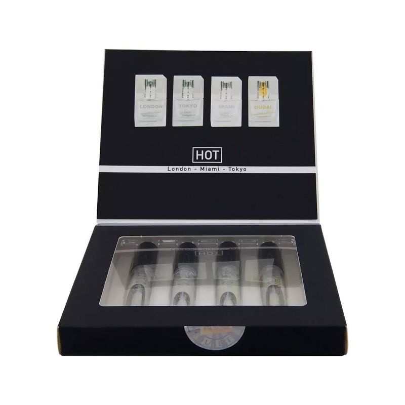 HOT Pheromone Perfume Box Men - 4 x 5ml - Lotions & Potions