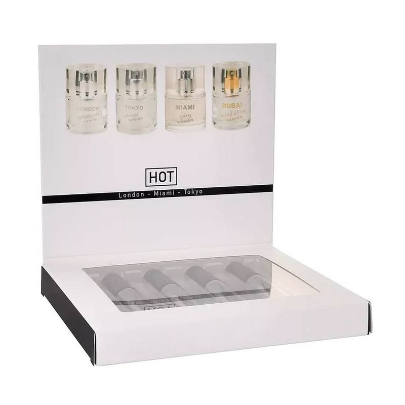 HOT Pheromone Perfume Box Women - 4 x 5ml - Lotions & Potions