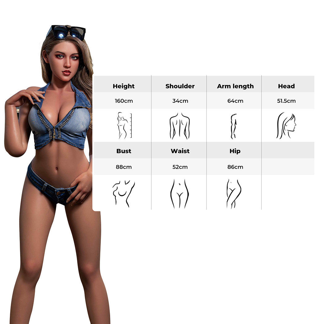 Urway Realistic Full Body Sex Doll With Movable Joints And TPE Skin