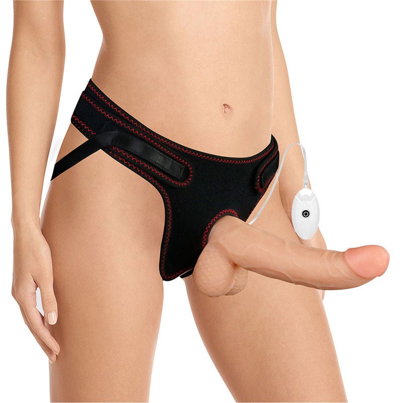 Ingen Vibrating Easy Strap - On Set - Flesh (8.5'') - STRAP - ONS