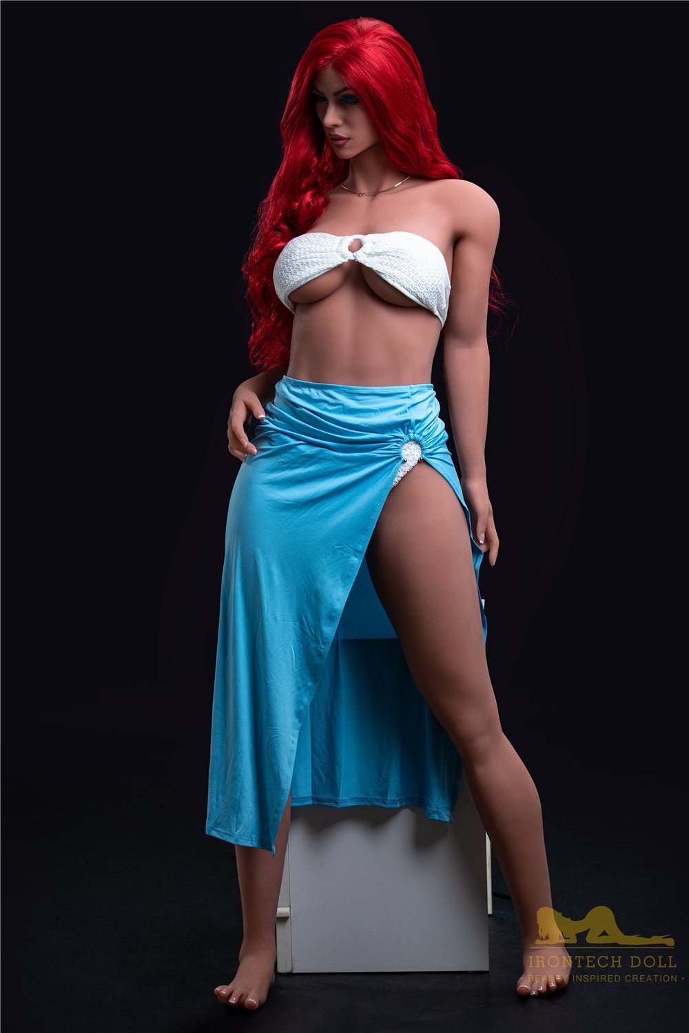 Irontech 171cm Viola TPE Sex Doll Brown Skin Shining Blue Eyes High Quality - Sex Doll