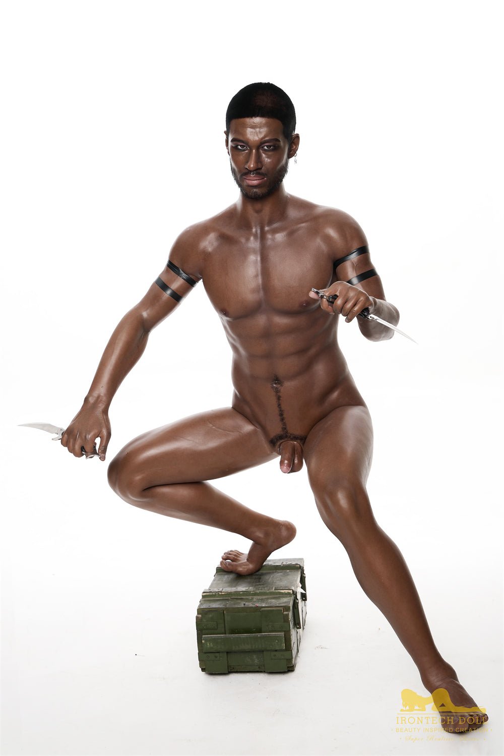 Irontech Silicone Black Male Love Doll 176cm M7 Bill - Sex Doll