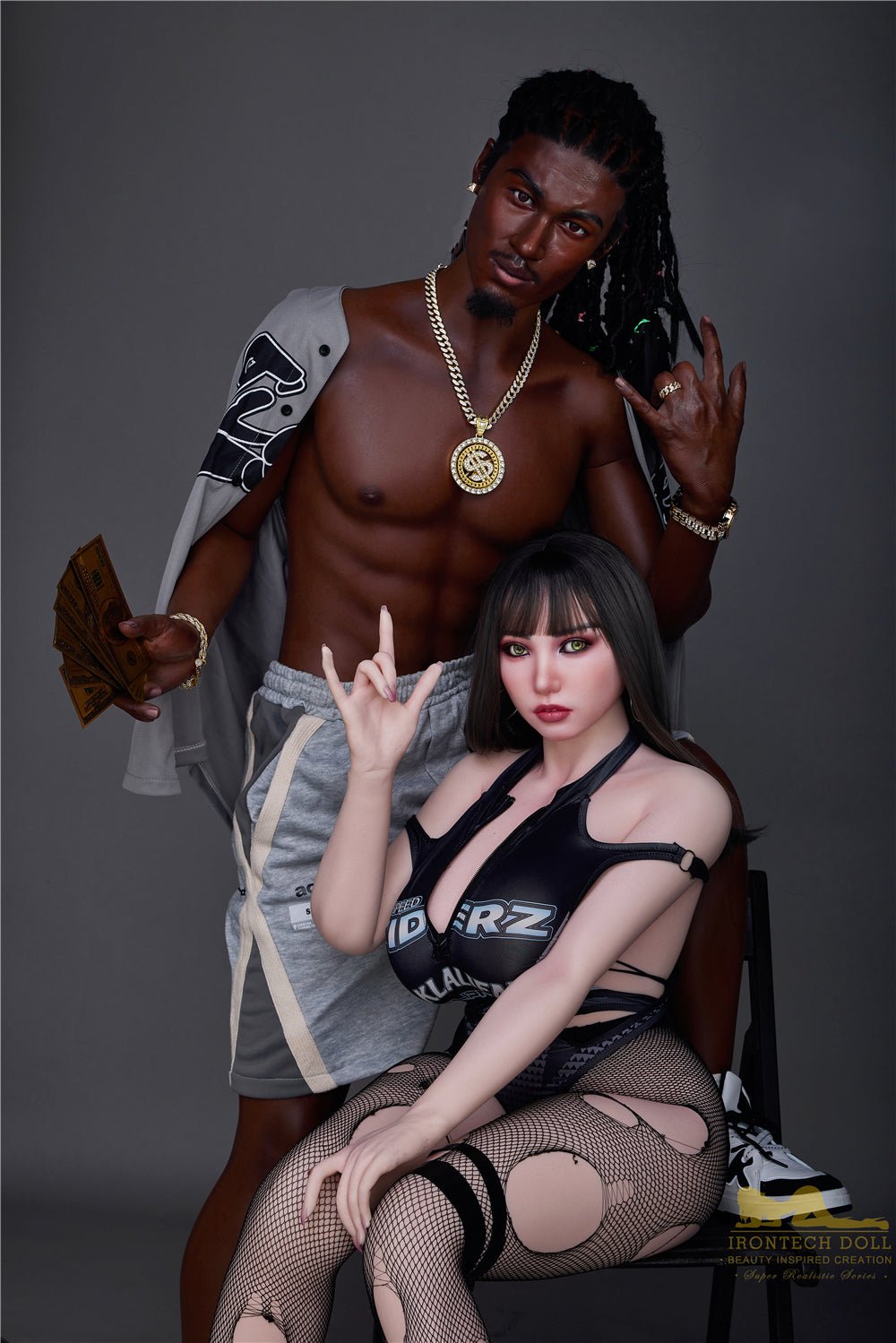 Irontech Silicone Black Sex Doll 170cm M7 Bill Realistic Full Body - Sex Doll
