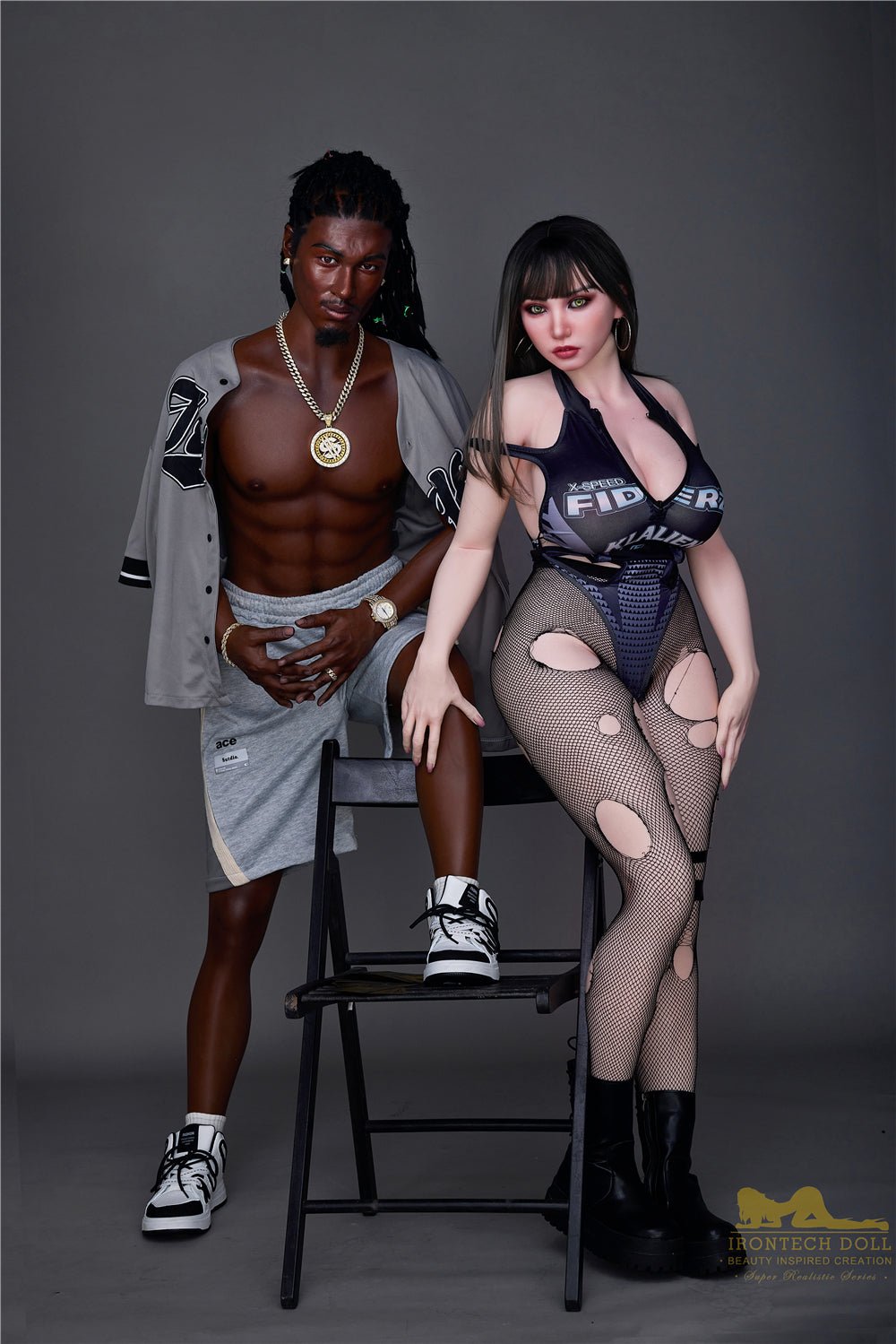 Irontech Silicone Black Sex Doll 170cm M7 Bill Realistic Full Body - Sex Doll