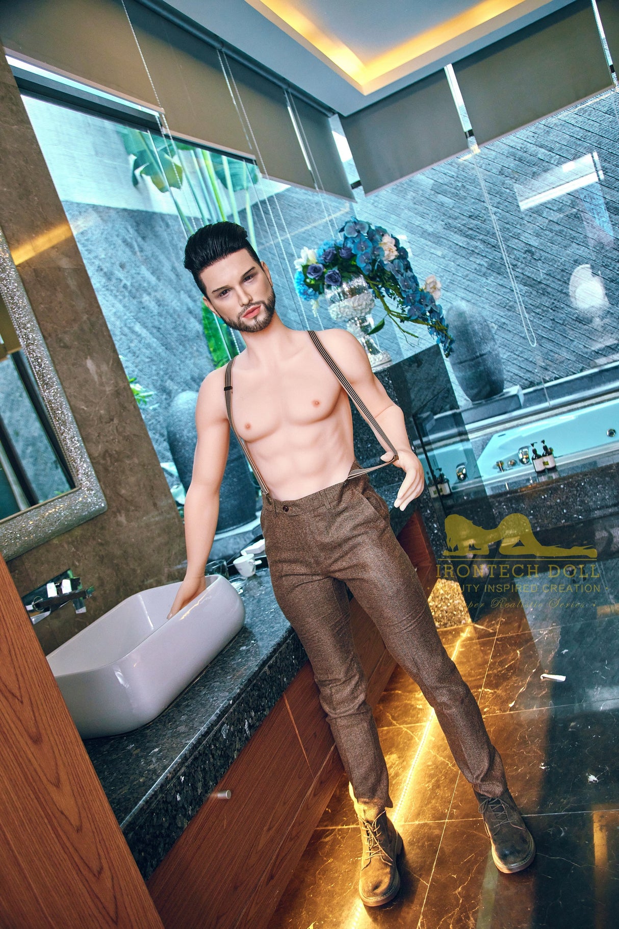 Irontech TPE Silicone Sex Doll 162cm M1 Kevin Realistic Body - Sex Doll