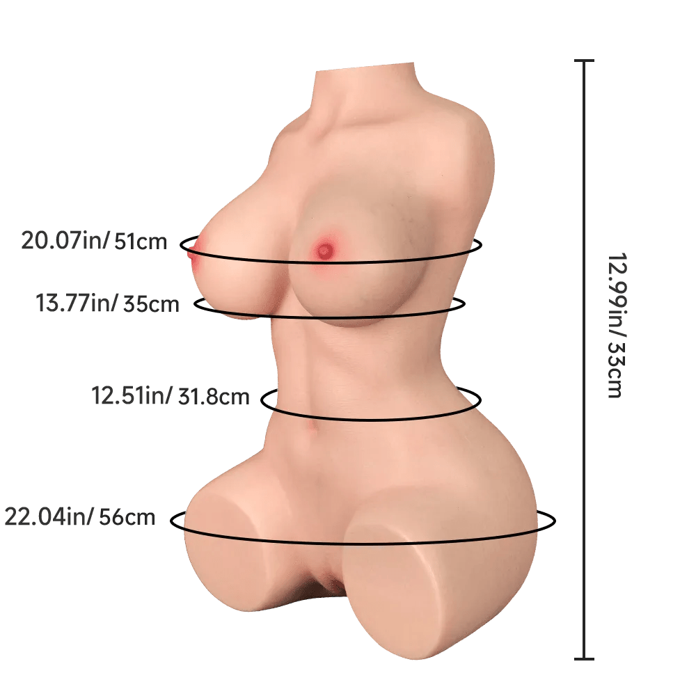 Jasmine Portable Mini Silicone Sex Doll Torso for Beginners - Sex Doll