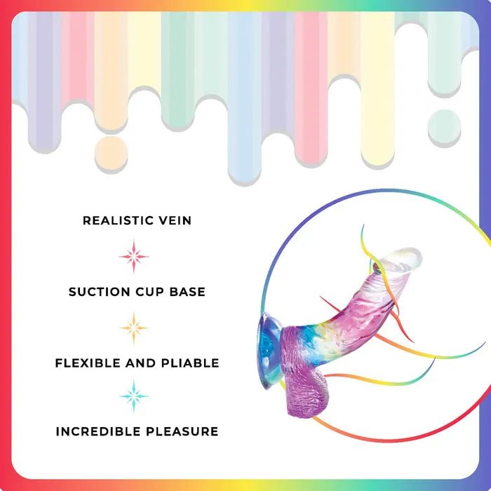 Jellido 14cm Curved Dildo - Clear Coloured - DONGS