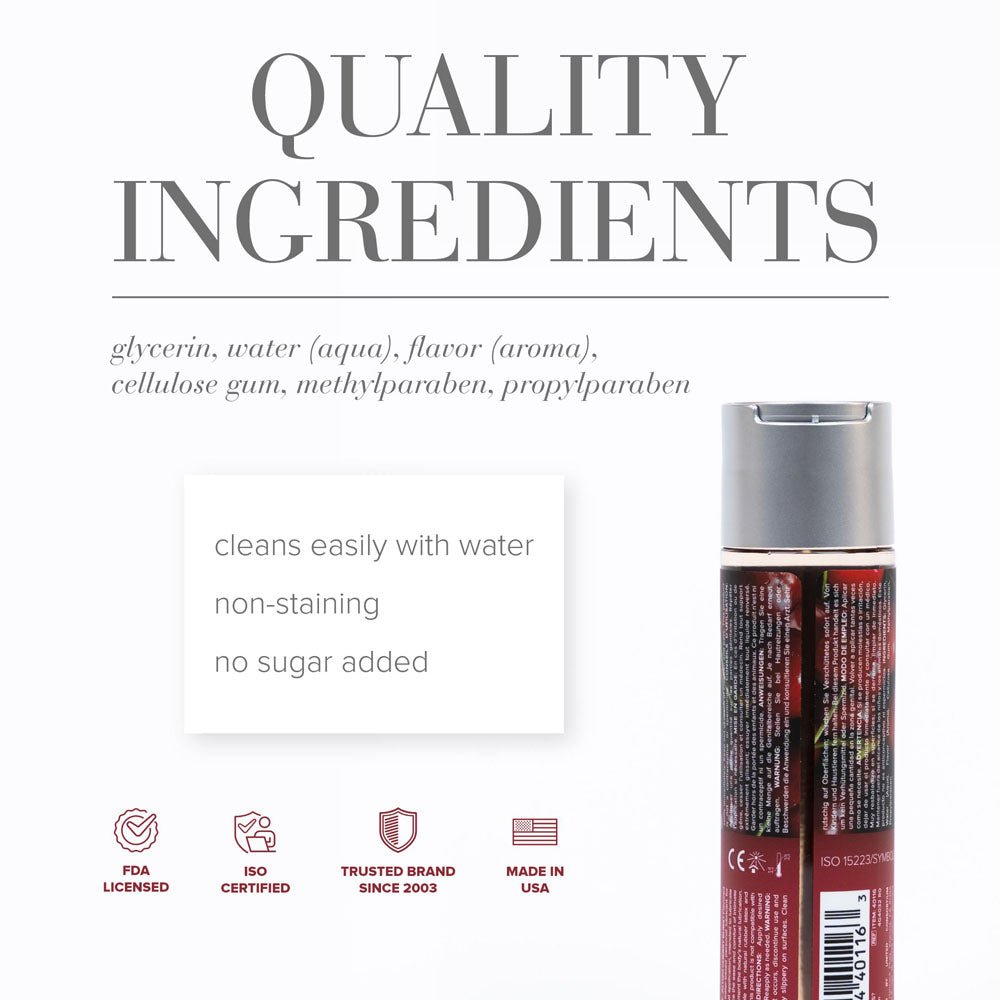 JO H2O Cherry Burst Water Based Lubricant 120 Ml Bottle - LOTIONS & LUBES