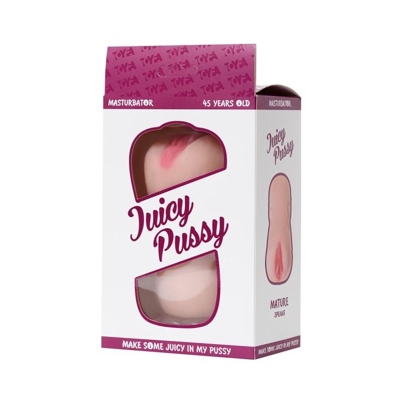 Juicy Mature Dual Ended Masturbator – Flesh TPE Pocket Pussy 14.5cm - Adult Toys