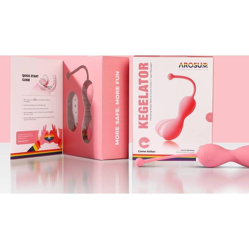 Kegelator Duo Vaginal Balls Come Hither Stimulator with Remote - Adult Toys