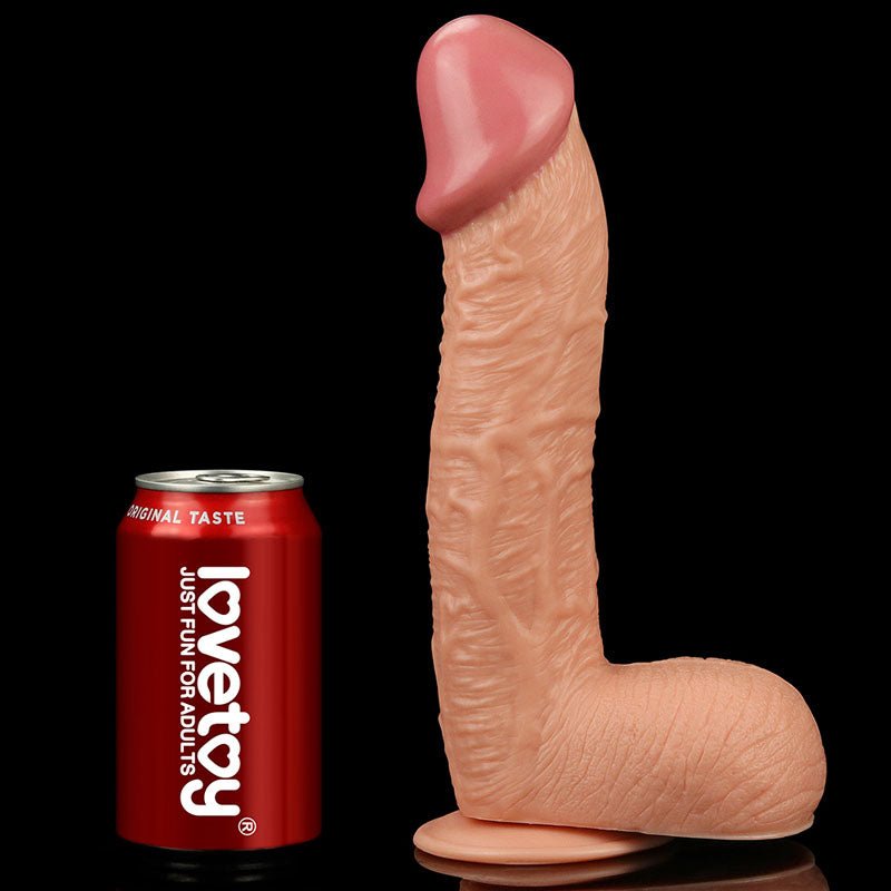 King Size 10.5'' Realistic Dildo - Flesh - DONGS