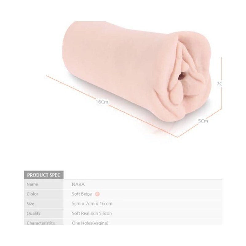 Kokos Nara Pocket Pussy – Twin Layer Suction Masturbator Sleeve - Adult Toys