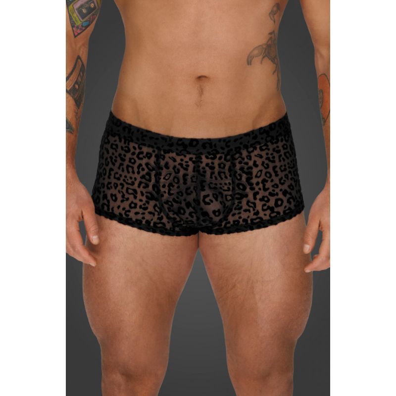 Leopard Flock Short Shorts - Lingerie