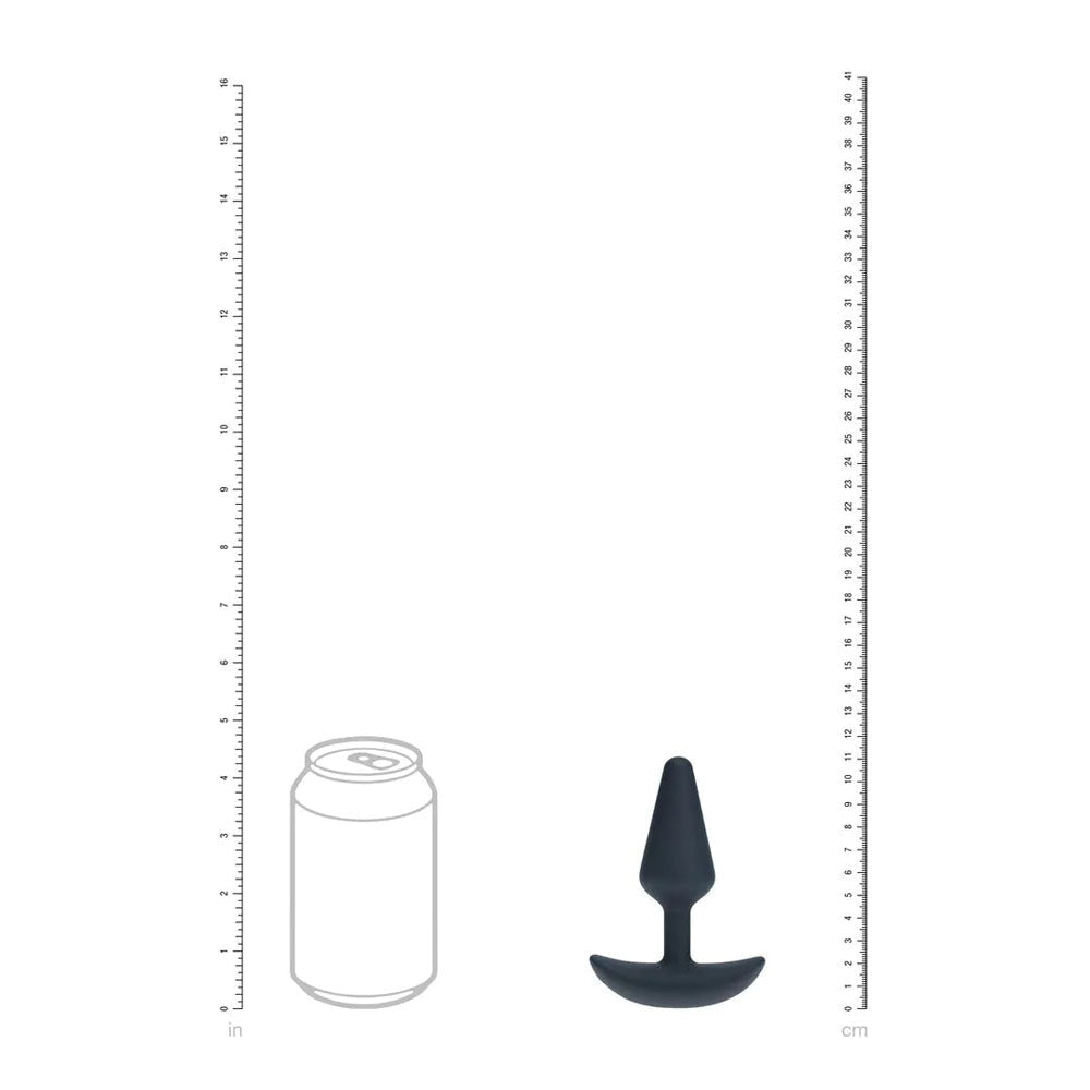 Levelz Vibrating Silicone Anal Plug Small Black Butt Plug - ANAL TOYS