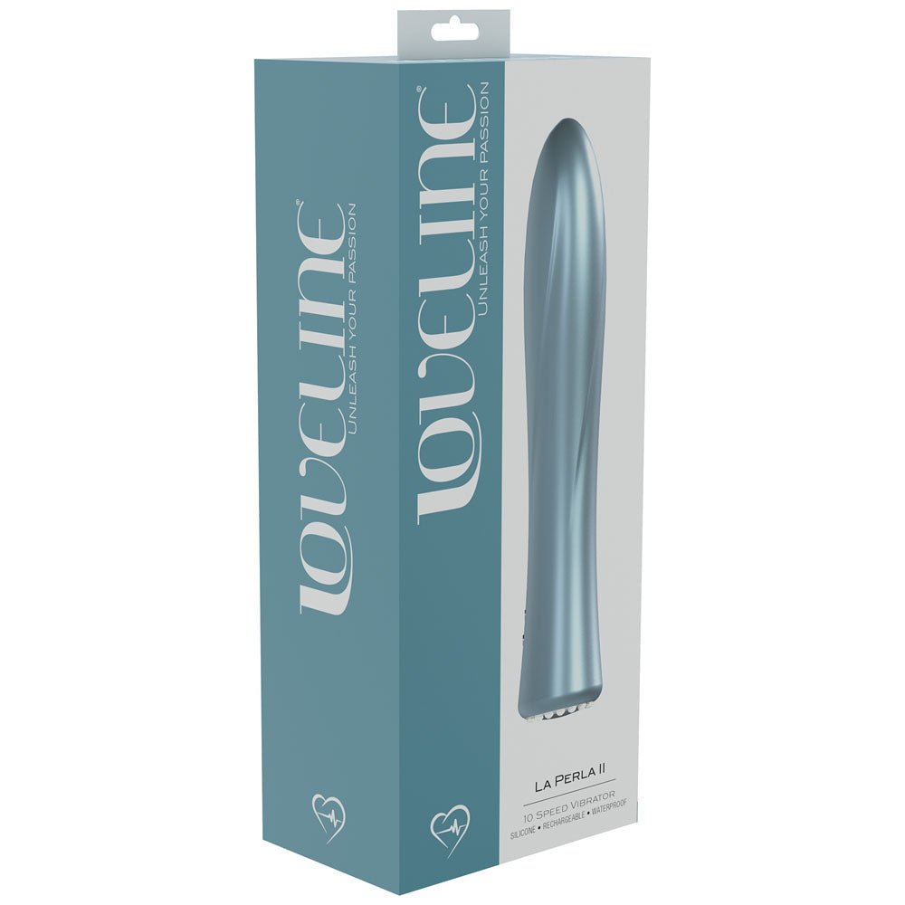LOVELINE La Perla II - Pearlescent Blue Vibrator - VIBRATORS