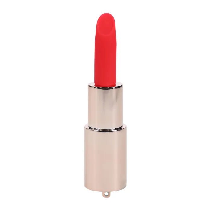 Loveline Sparkle Red USB Rechargeable Lipstick Vibrator 8.3cm - VIBRATORS