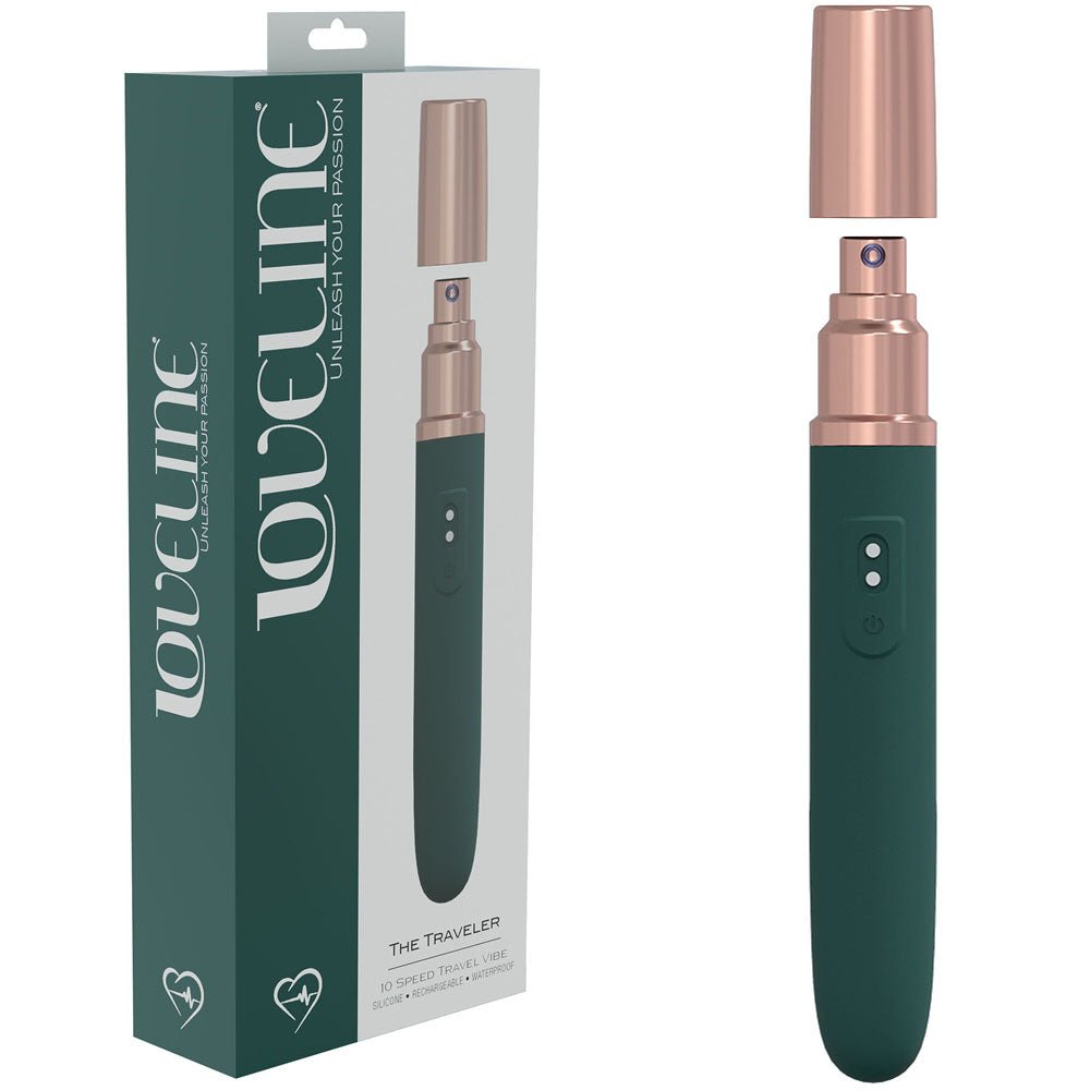 LOVELINE The Traveler Vibrator with Lube Applicator - VIBRATORS